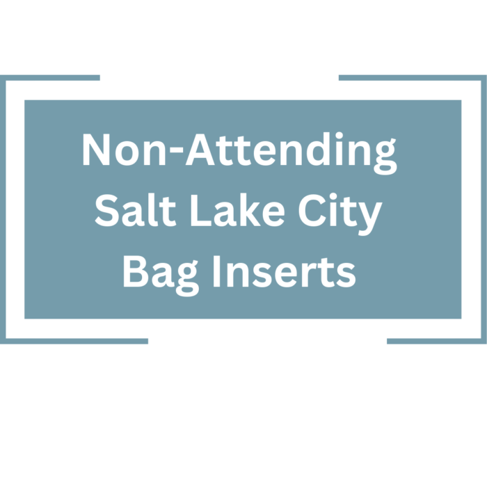 Non-Attending Vendor: Salt Lake City Conference Vendor Bag Inserts