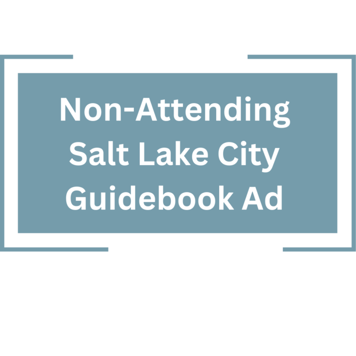 Non-Attending Vendor: Salt Lake City Conference Guidebook Ads